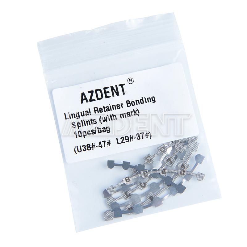 10Pcs Dental Orthodontic Lingual Retainer Bonding Splits with Mark AZDENT