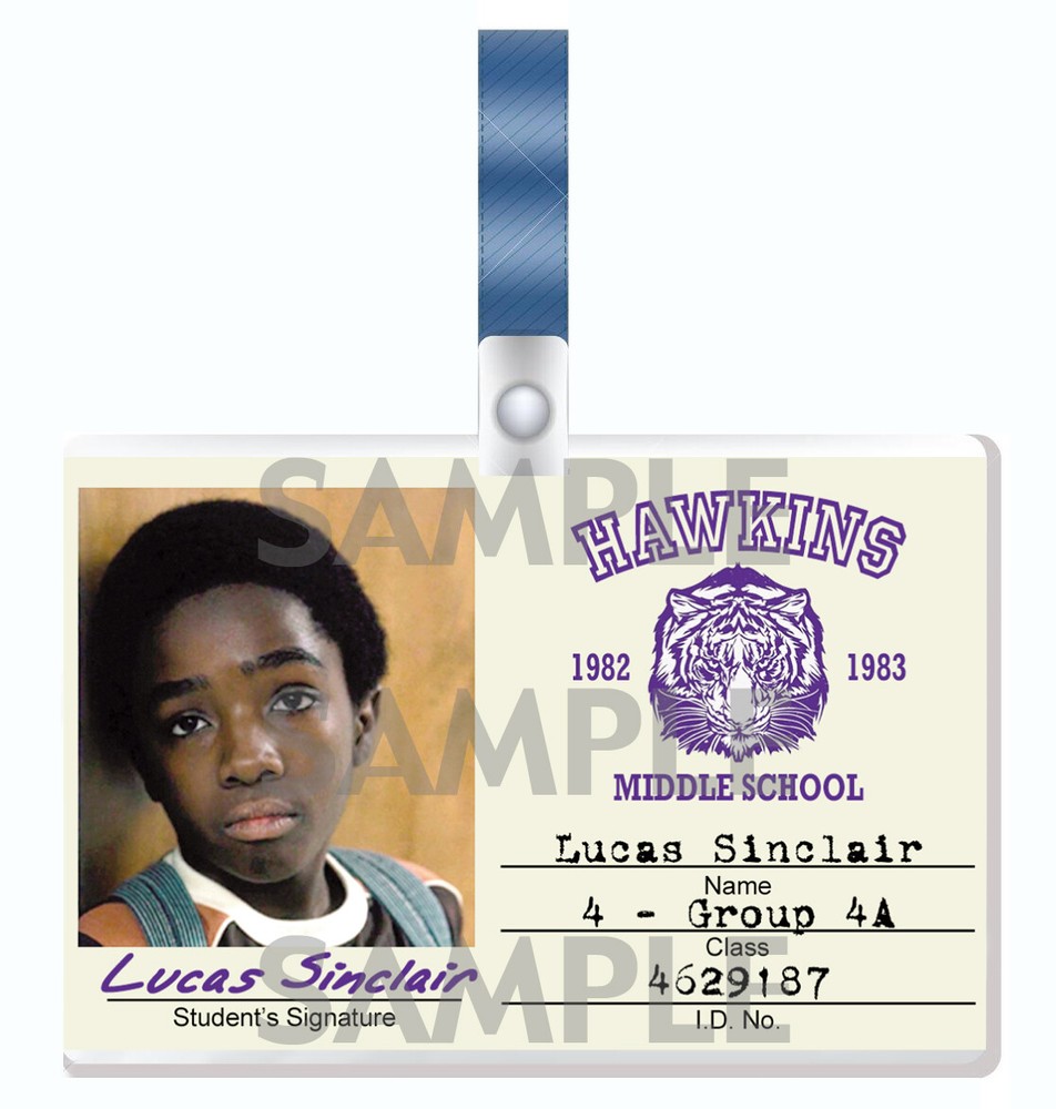 STRANGER THINGS Lewis Sinclair cosplay I.D. Badge