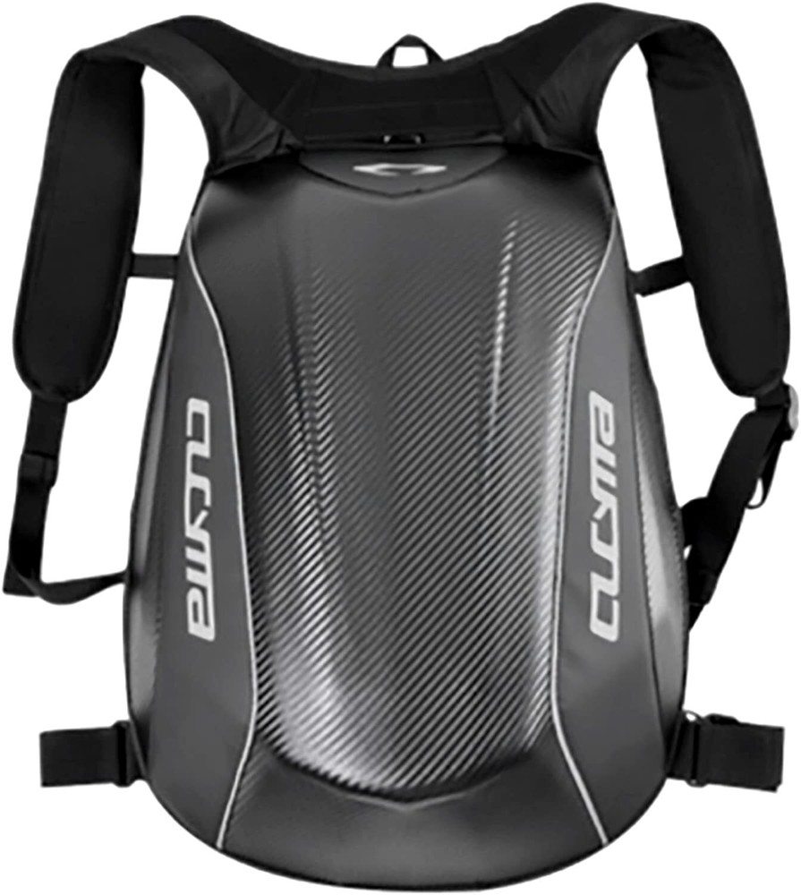 CUCYMA Motorcycle No Drag Backpack Track Riding Back Pack Waterproof Carbon Look