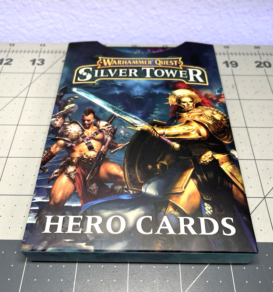Hero Cards Silver Tower Warhammer Quest Games Workshop Citadel Complete Set OOP