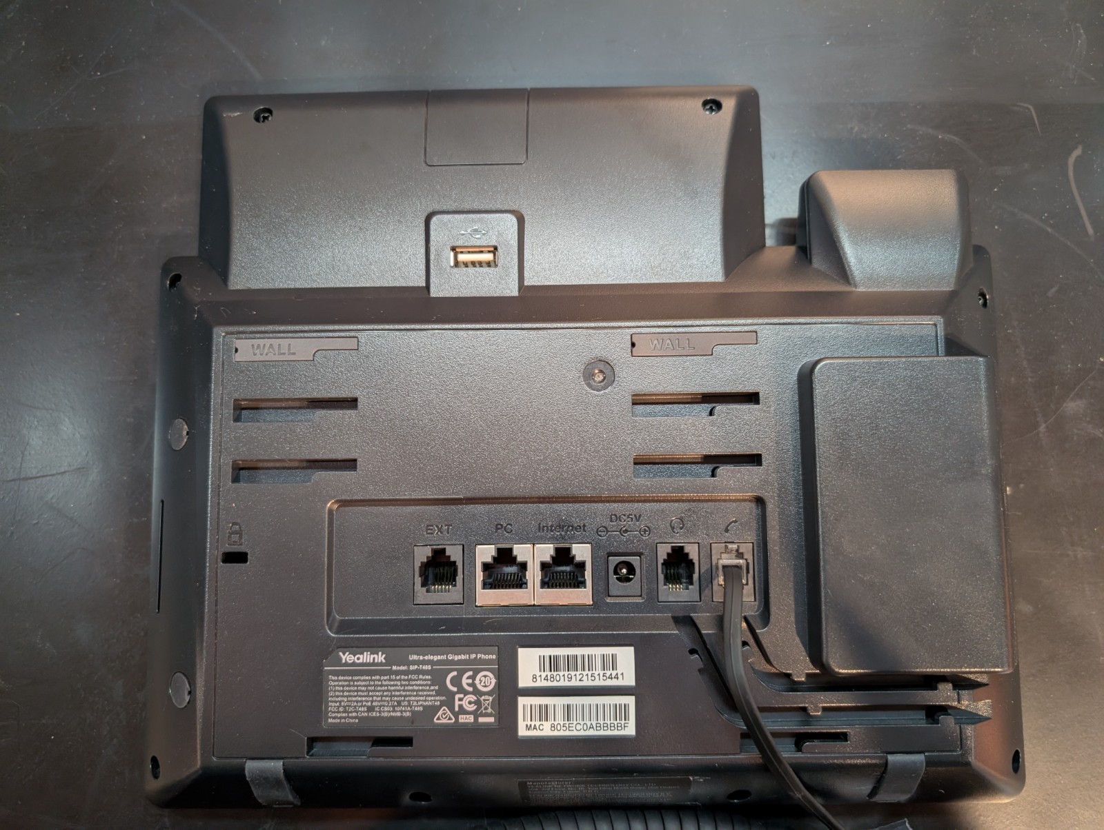 Yealink SIP-T48S Gigabit 16 Line IP Phone - Black