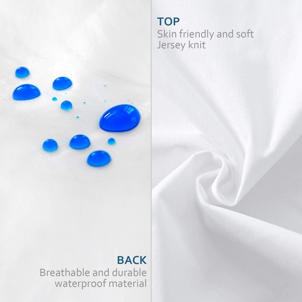 Waterproof Pillow Protector Square Throw Pillow Case Cover 22"x22" 4 Pack