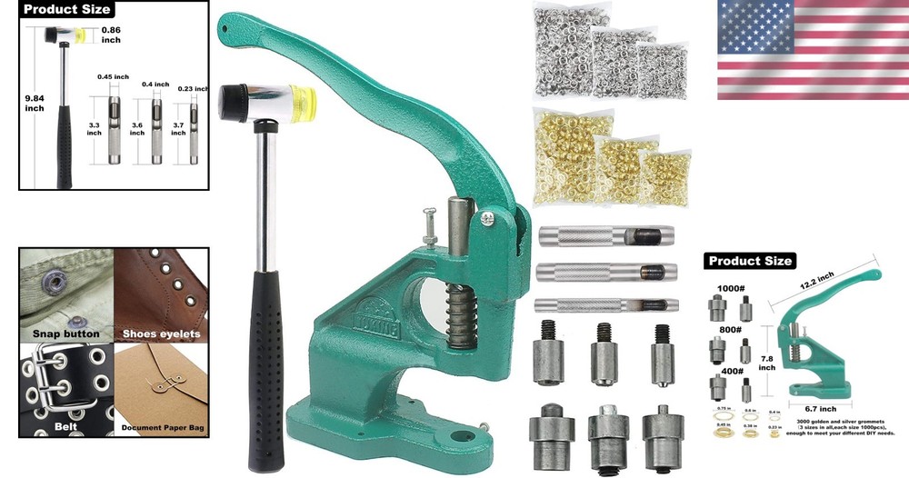 Professional Tarp Grommet Installation Kit