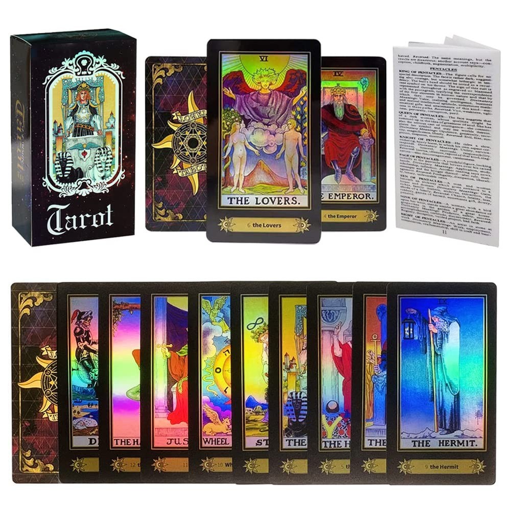 Tarot Cards Deck, 78 Holographic Classic with