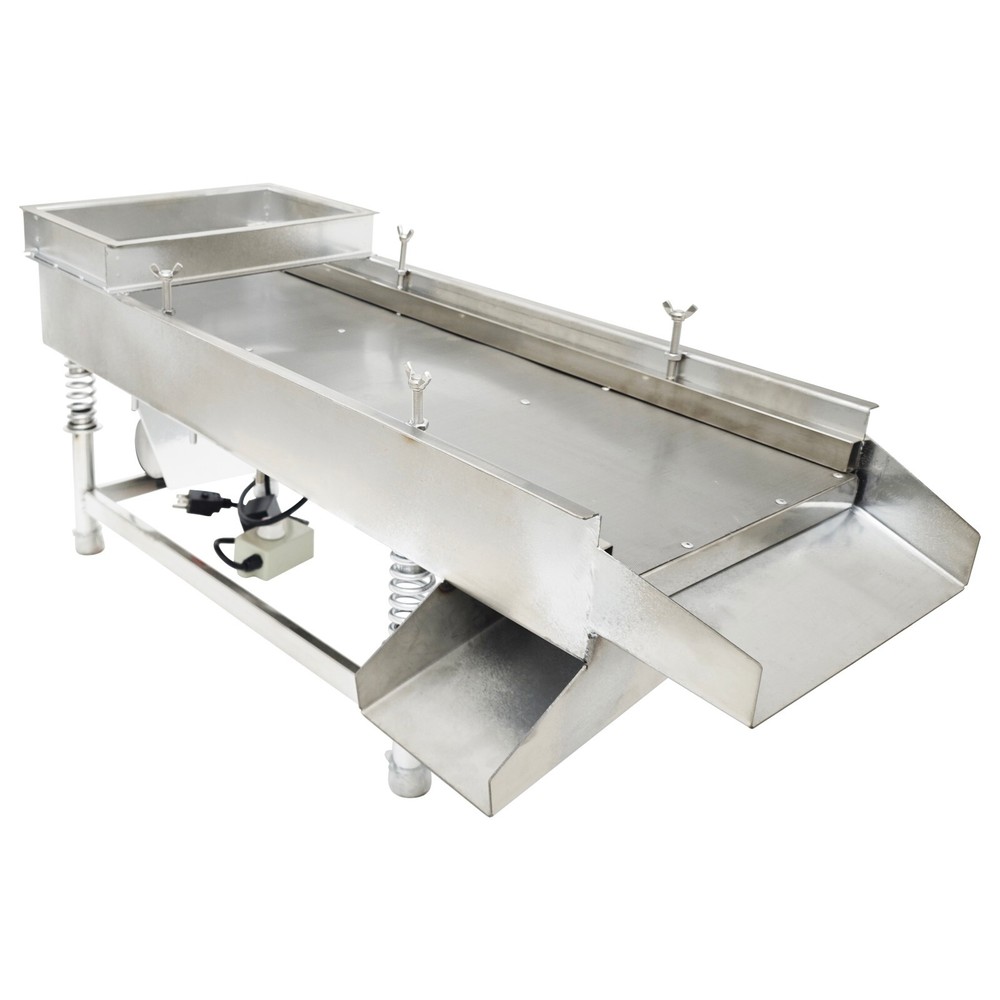 Stainless Straight Linear Screen Linear Vibrating Screen JG30-75 0.5mm Screen