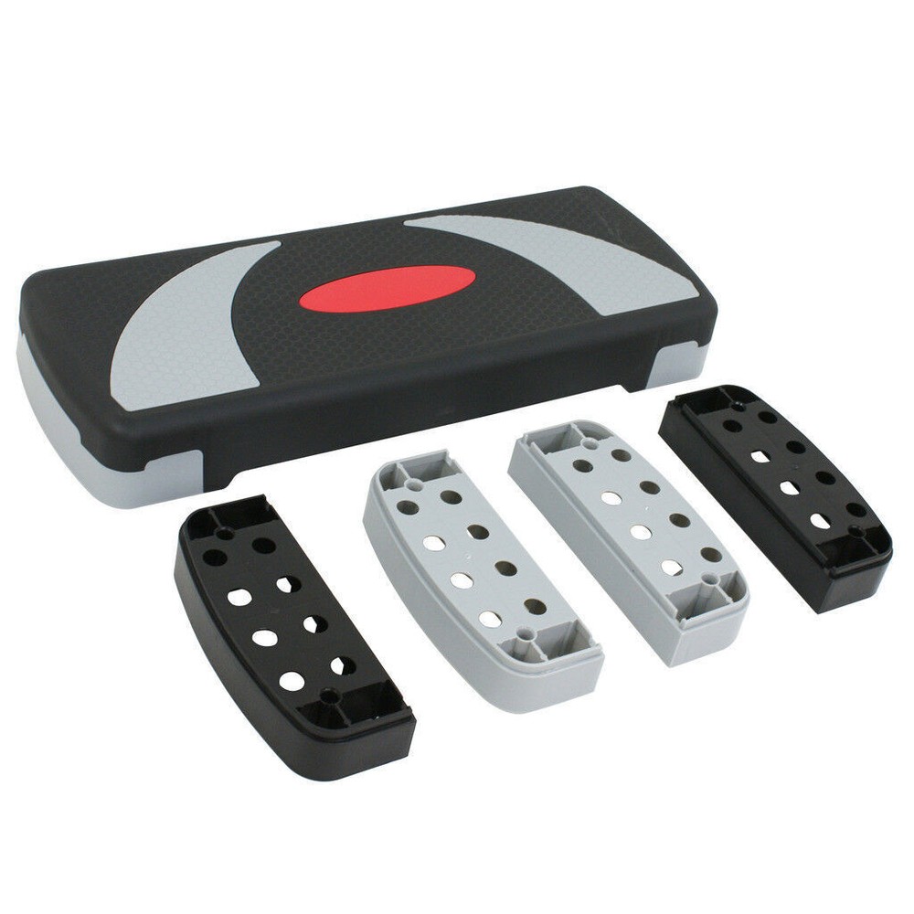 31" Exercise Step Platform Adjustable Aerobic Step Platform Workout Stepper Home