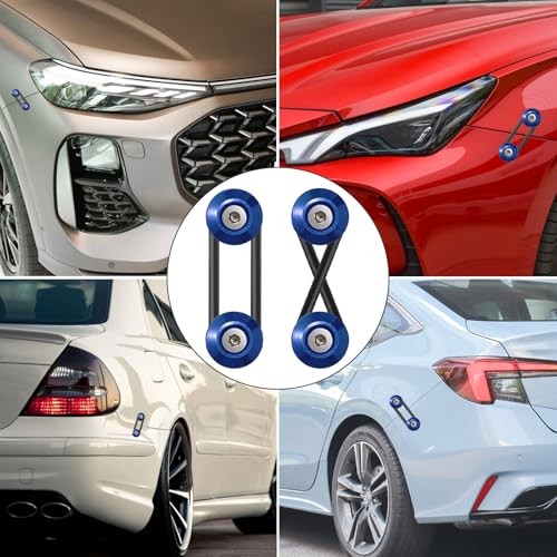 Universal Bumper Clips, Front Rear Bumper Quick Release Kit, Bumper 4set Blue