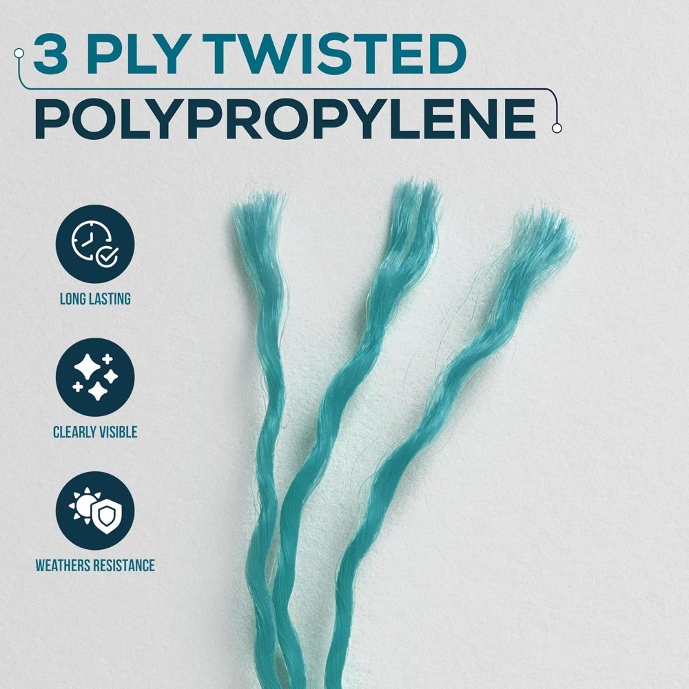 Mason Line String 1.3mm Thick Twisted Polypropylene Construction Twine for