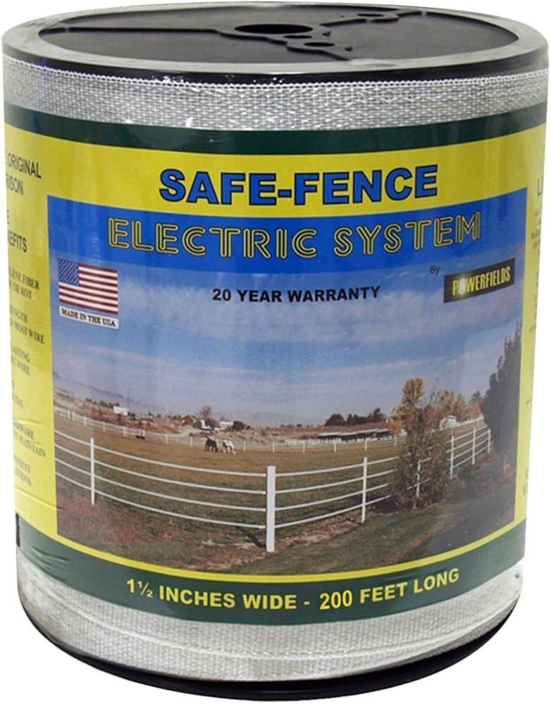 Powerfields Safe-Fence Electric System 1 1/2'' Polytape