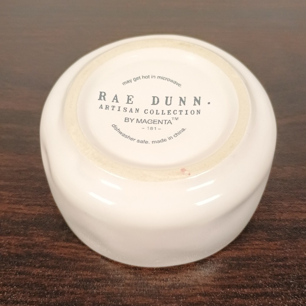Rae Dunn Artisan Collection Stackable Salt & Pepper Cellar Shaker Set Cream
