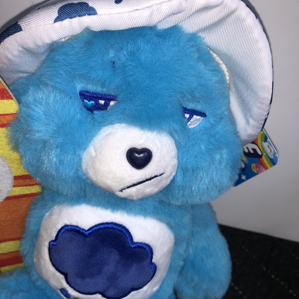 Care Bears ~ Grumpy Bear With Surfboard Plush ~ Approx 10” ~ NEW