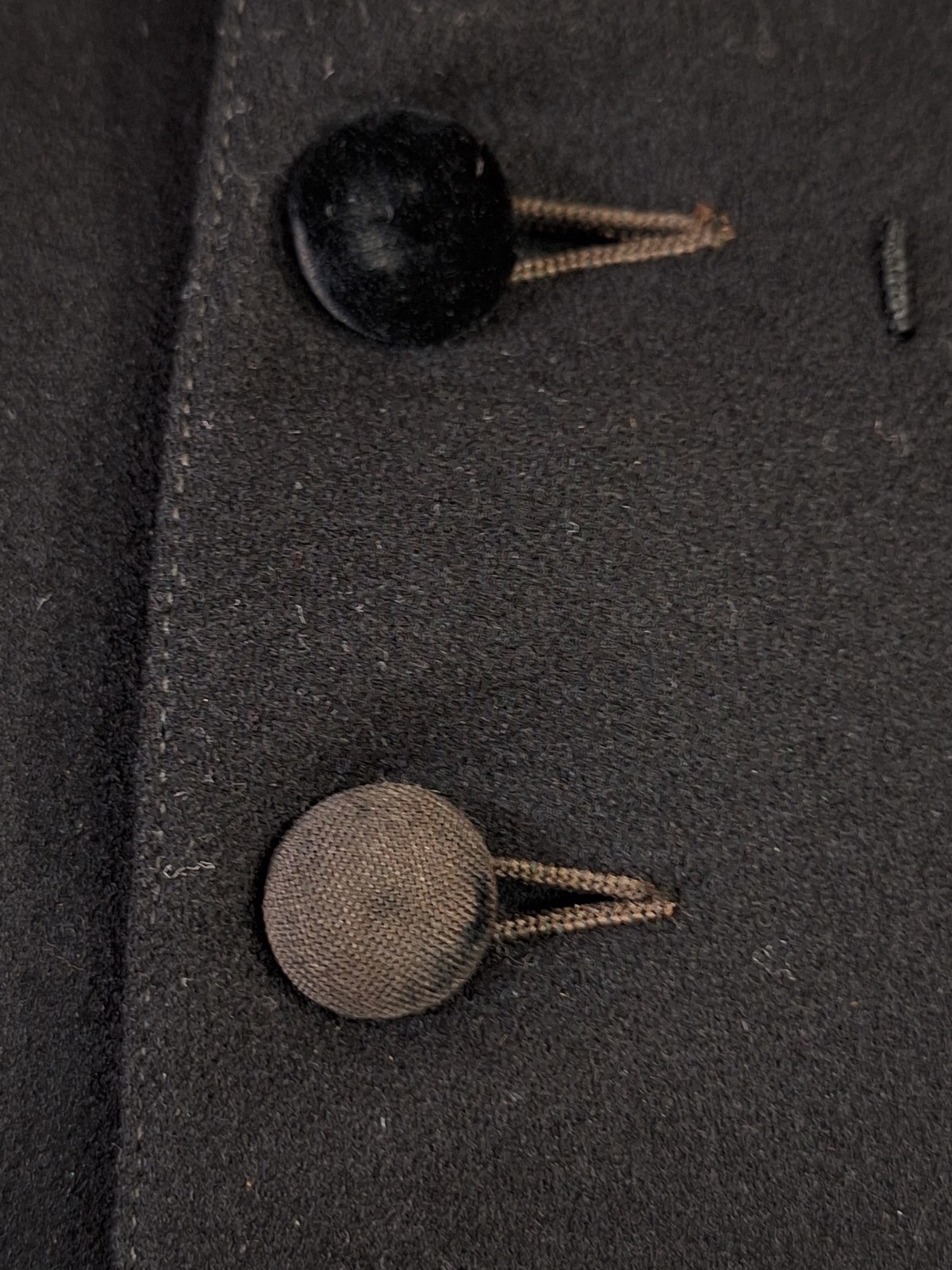 Antique Men's Black Single Breasted Frock Coat 36R S Vtg 1900s Victorian Masonic