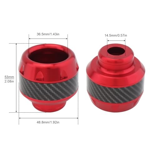 4pcs Universal Fork Frame Sliders Crash Protectors Wheel Crash Protector Red
