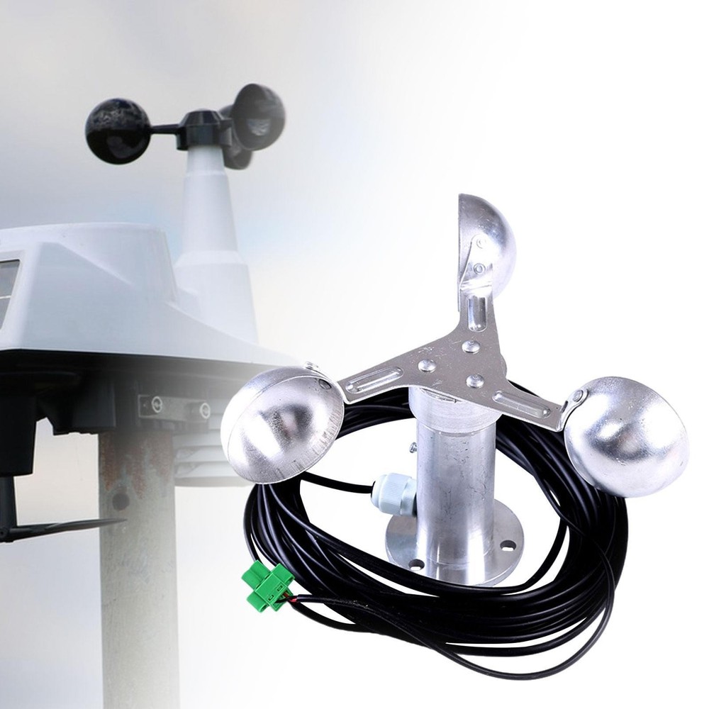 Wind Speed Testing Three Cups Wind Tester Anemometer Sturdy Multiuse Wind Speed