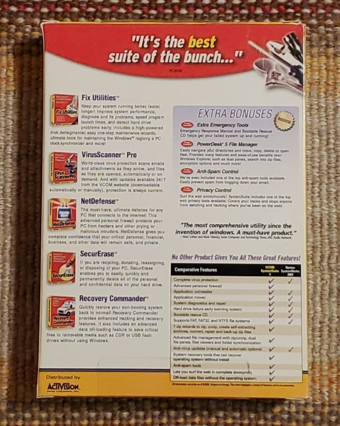 VCOM System Suite 5 Version 5.0.0.6 2003 CD-ROM with Box