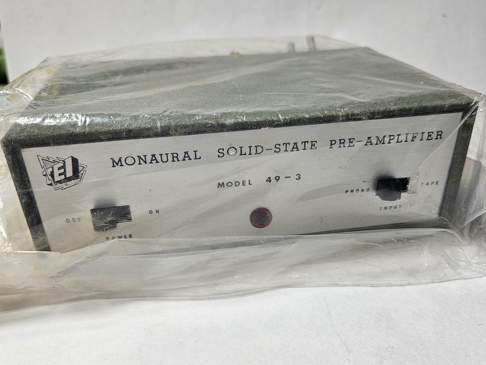 VINTAGE! TEI Model 48-3 Solid-State Monaural Pre-Amplifier New