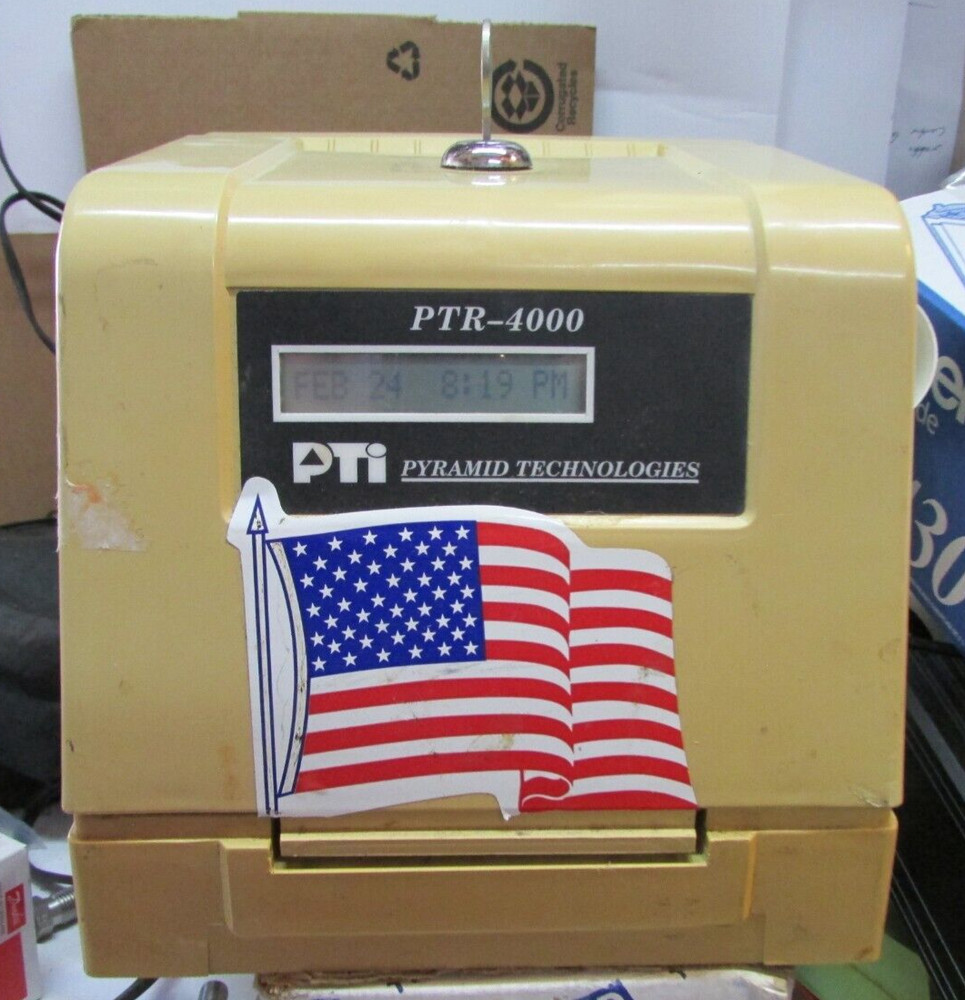 Pyramid Technology 4000 PTR 4000 Time Clock