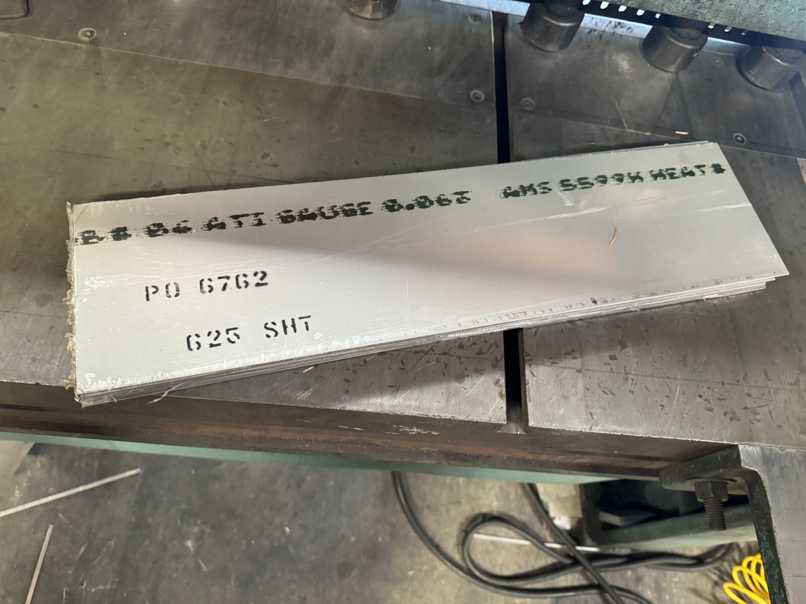 Inconel 625 Sheet 6" x 12" x .063"