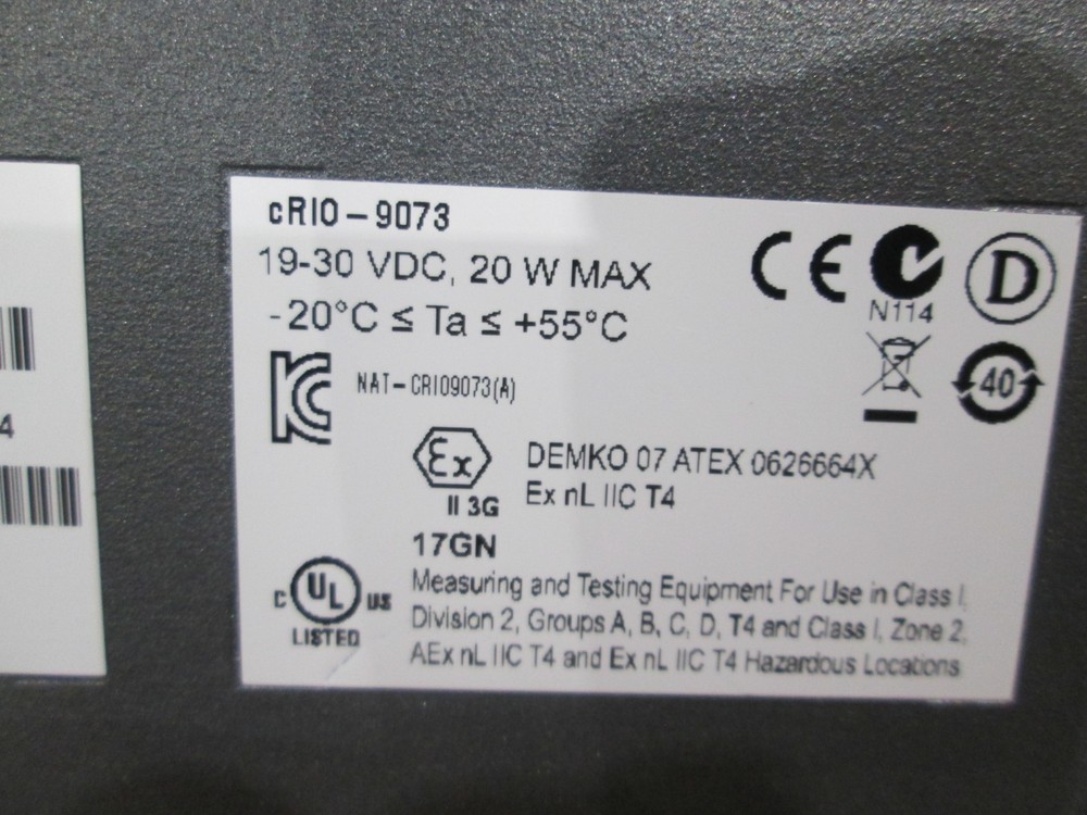 National Instruments, NI cRIO-9073, 8 Slot PLC Controller, Used