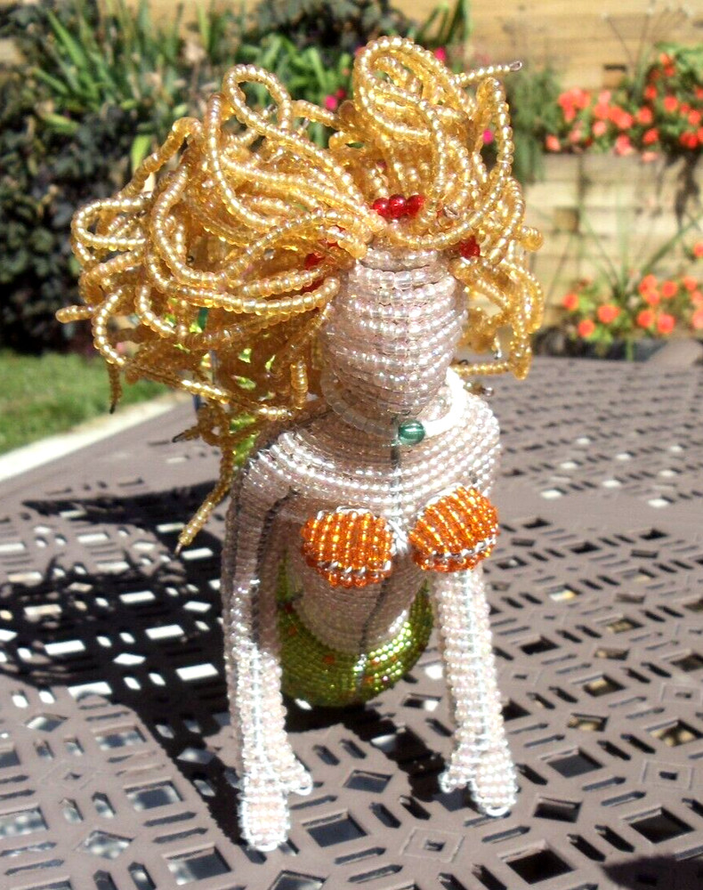Beaded sea:  Blond mermaid