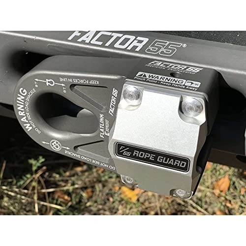 FlatLink E Winch Shackle Mount Recovery Closed System Towing Bundle with