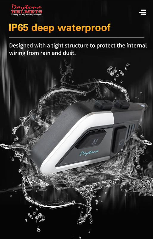 Daytona Universal Bluetooth Communication System BT-Solo Waterproof
