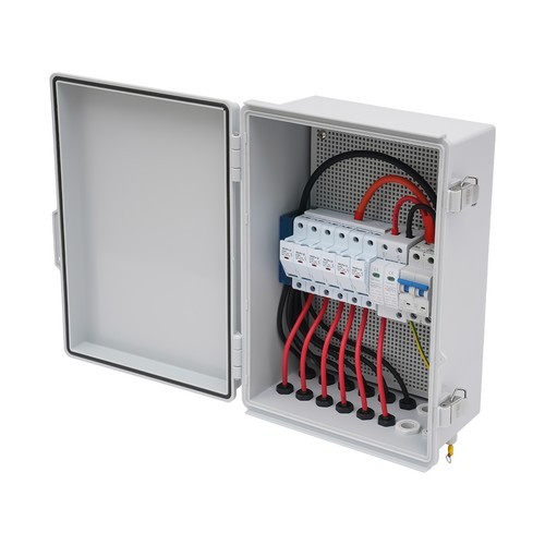 6 String PV Junction Box Solar Combiner Box For Solar System Circuit Breaker