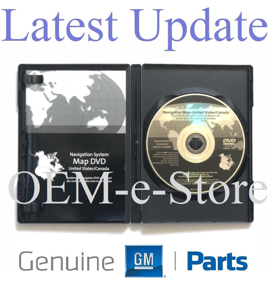 2007-2012 Buick Enclave Lucerne GMC Acadia Traverse Navigation DVD Map Update