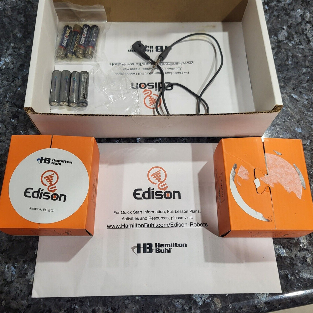 HamiltonBuhl Edison Educational Robot Kit STEM Robotics and Coding Kit 2-Pack