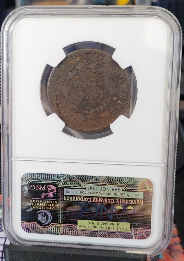 1825 Coronet Head Large Cent NGC VF25 BN