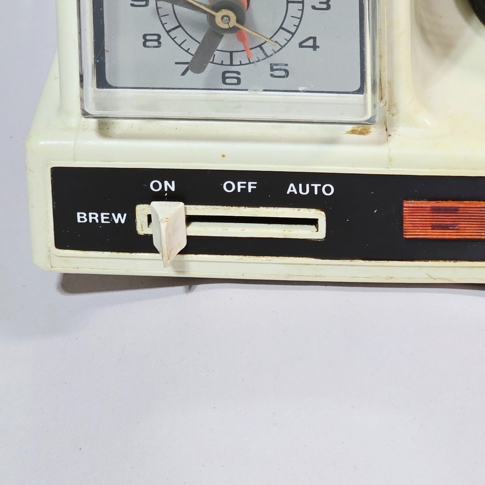 Vintage GE Brew Starter 10700 12 Cup Automatic Drip Coffee Maker Timer 1970s