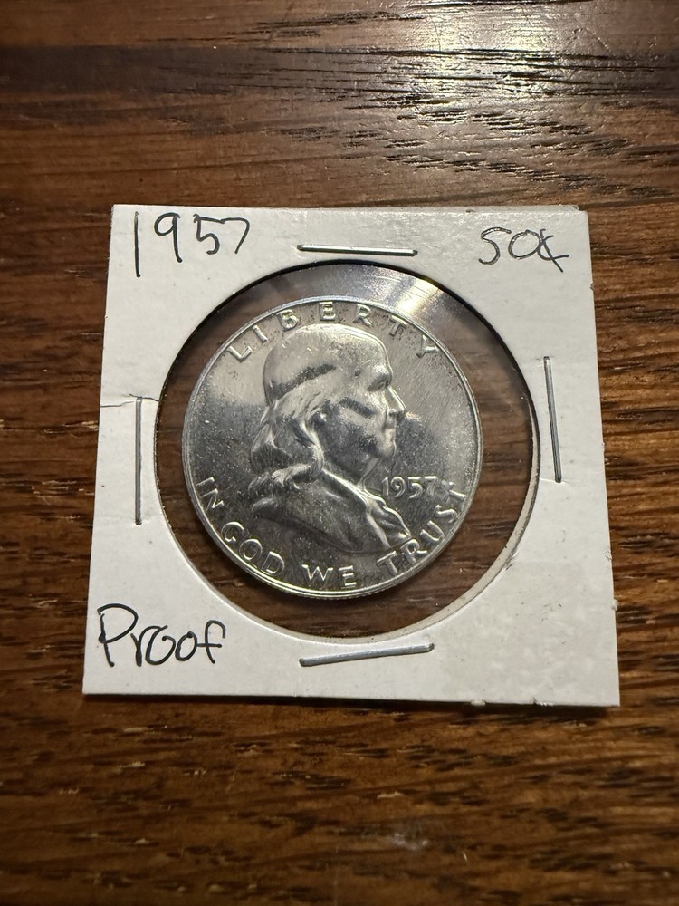 1957 Franklin Half Dollar Proof 90% Silver