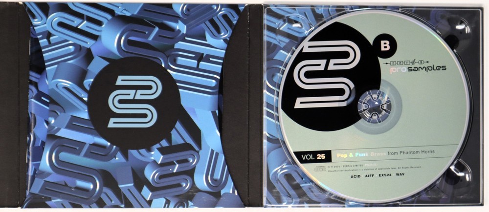 Zero-G Pro Samples 25 Pop Funk Brass Sample Library/Sound Library/Sampling 2 CD