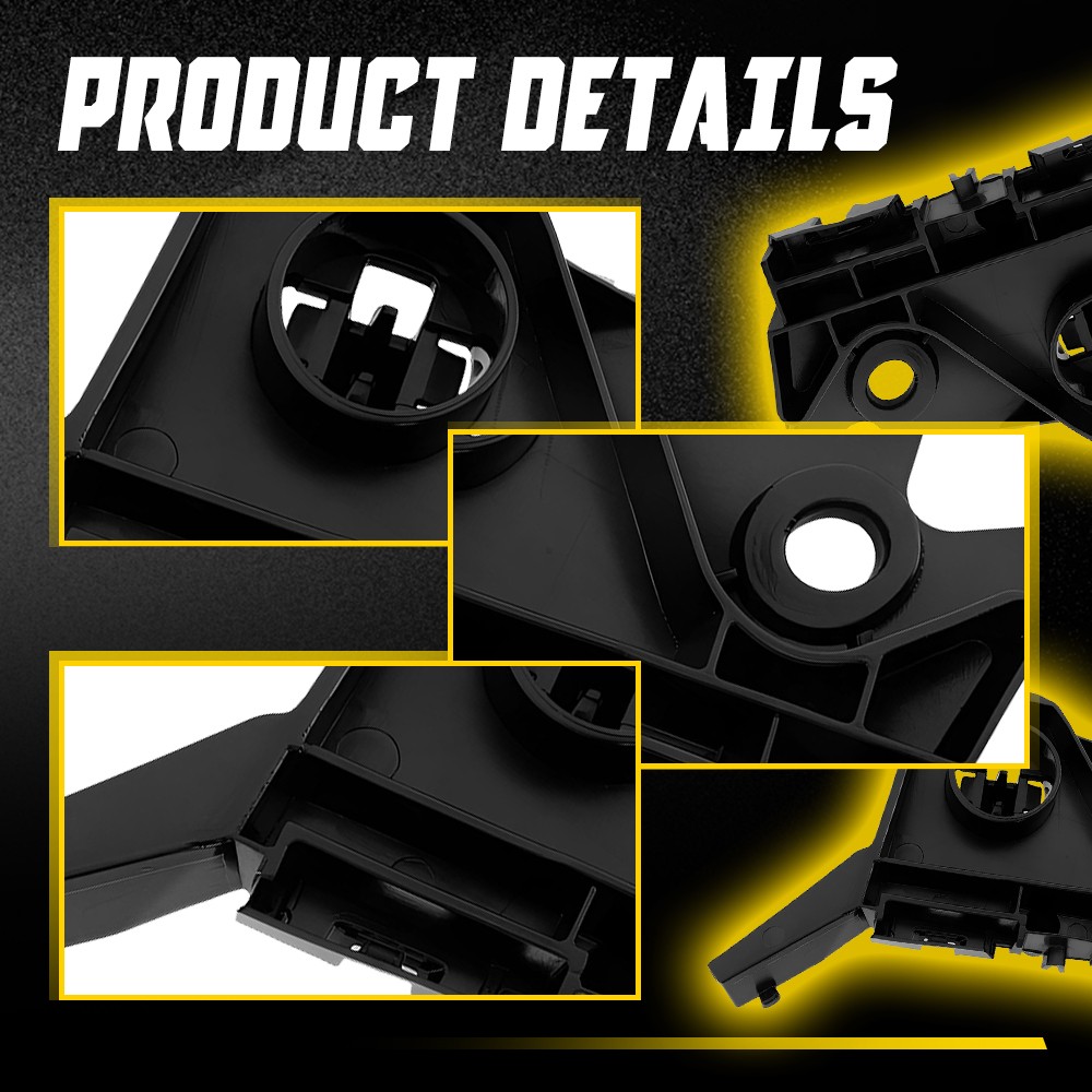 FRONT DRIVER & PASSENGER SET BUMPER SUPPORT BRACKETS FITS 2010-2019 FORD TAURUS