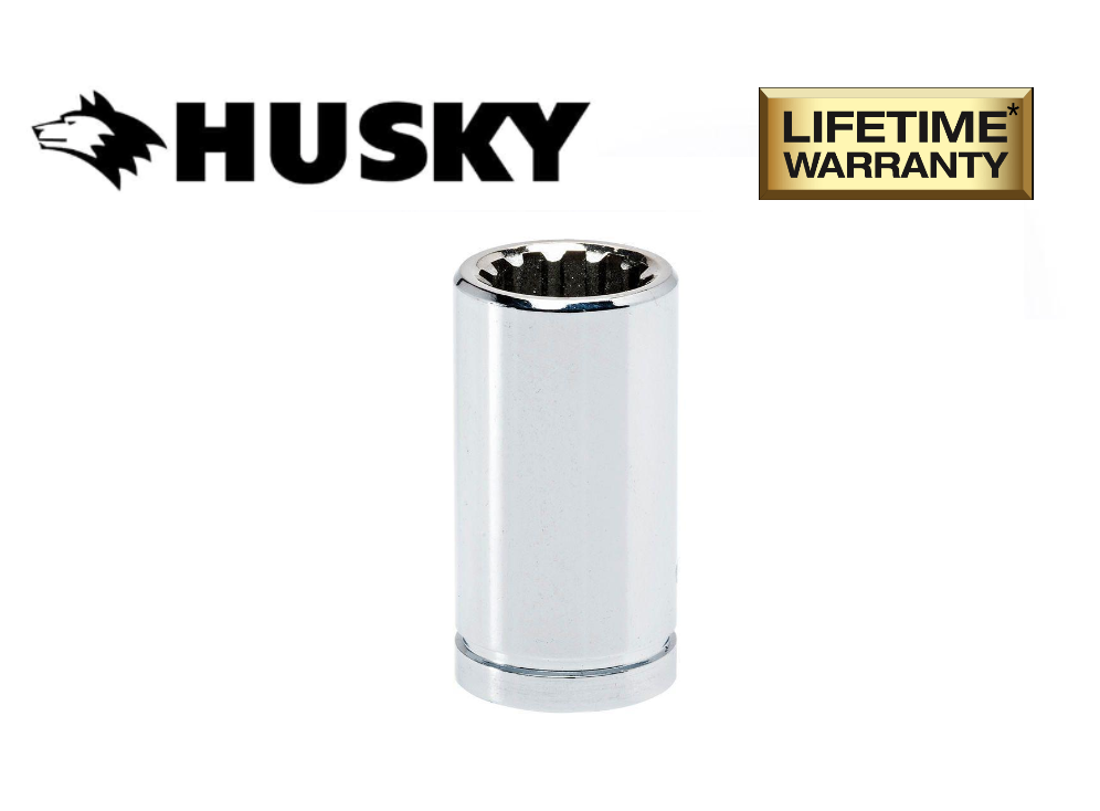 New Husky Socket 1/4", 3/8" or 1/2" Drive 6/12 Pt Shallow / Deep SAE mm Any Size