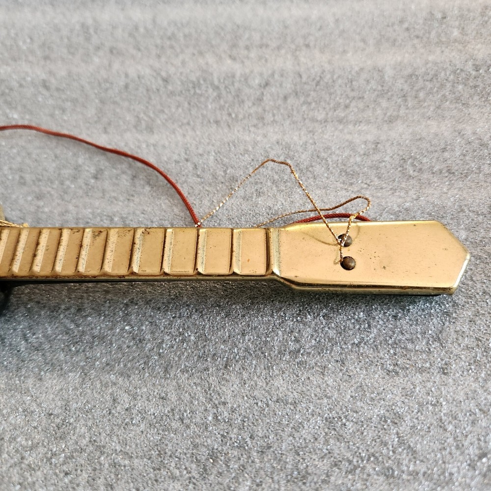 Vintage Miniature Guitar with Thermometer