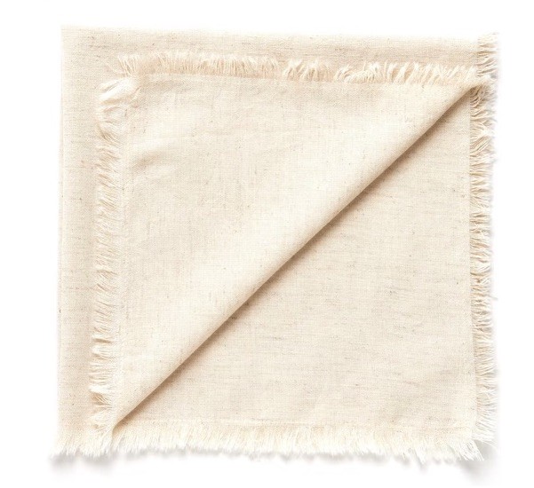 Accent Home 12 Pack Natural Cotton Linen Napkin Set 18”x18” NEW!
