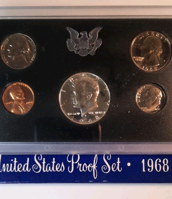 US Mint Proof Sets Uncirculated Multiple Years 1968, 1972, 1982, 1994, 2002
