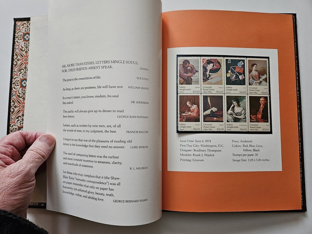 USPS 1974 Album For Universal Postal Union First Century Personalized Fir...