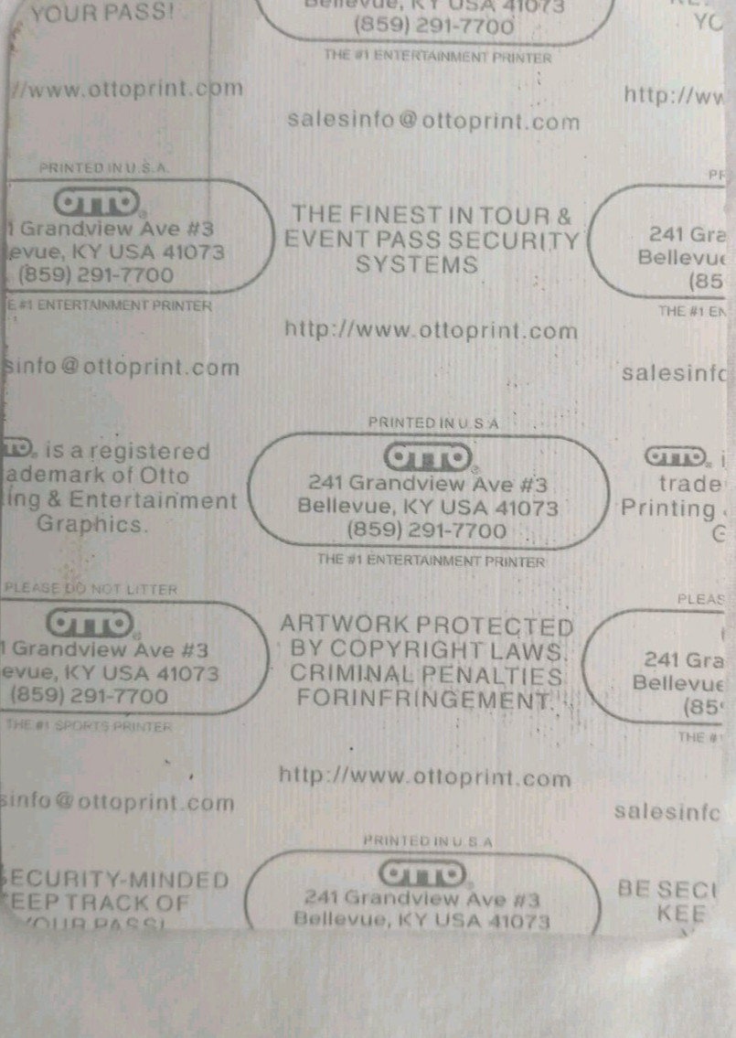 Alice Cooper Hand Signed concert poster and Backstage Pass Paranormal Tour 2018