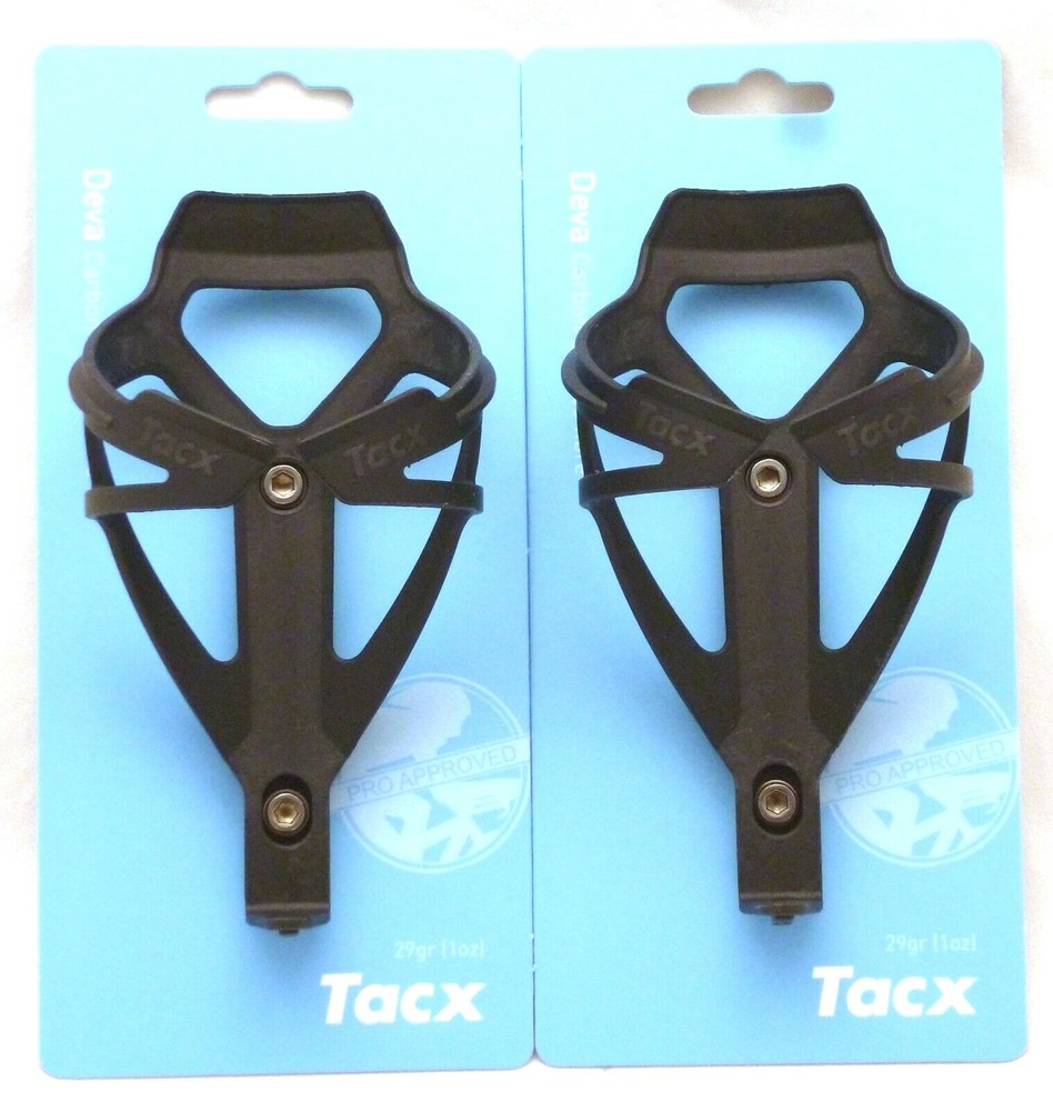 Tacx Deva Water Bottle Cages Pair Matte Black