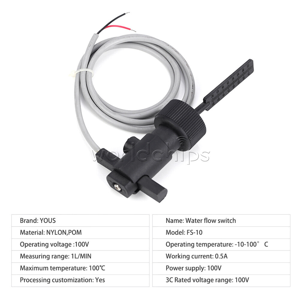 100V Water Level Control Float Level Switch Water Flow Detector Level Sensor