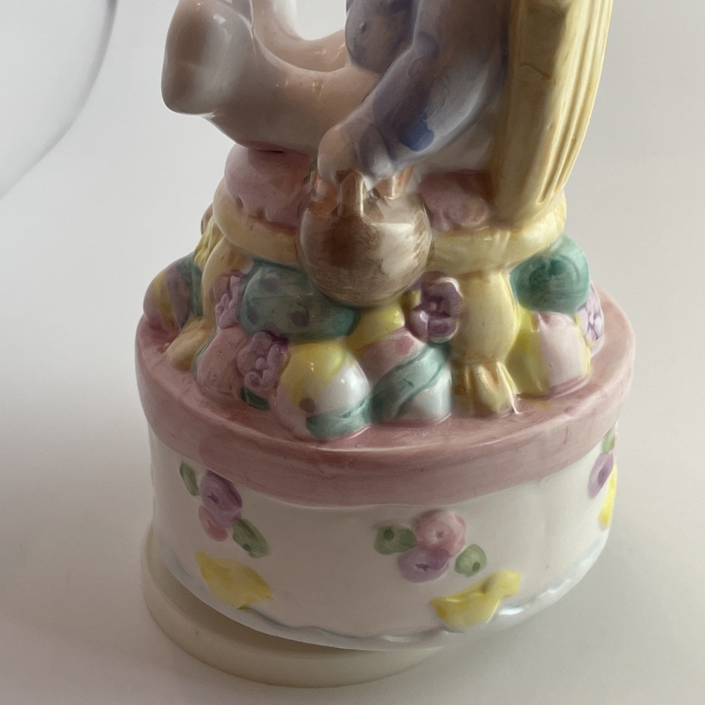 Easter Bunny Ceramic Figurine 8" tall
