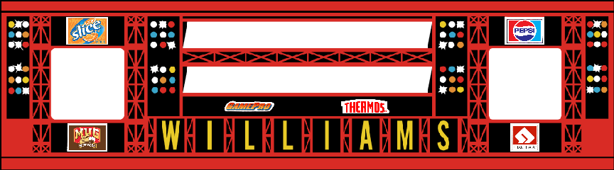 WILLIAMS ROLLER GAMES Pinball Machine Speaker Panel BRAND NEW