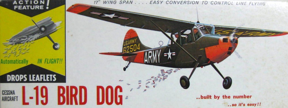 Berkeley/Fox L-19 BIRD DOG PLAN + SCALE DATA for 61" Span RC Model Airplane
