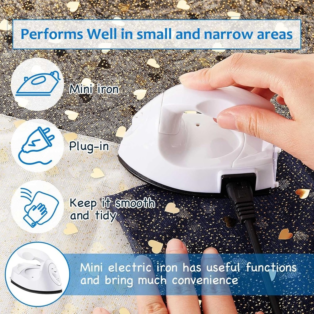 Compact Mini Craft Iron - Efficient 170°C Heat Press for DIY & Sewing Projects