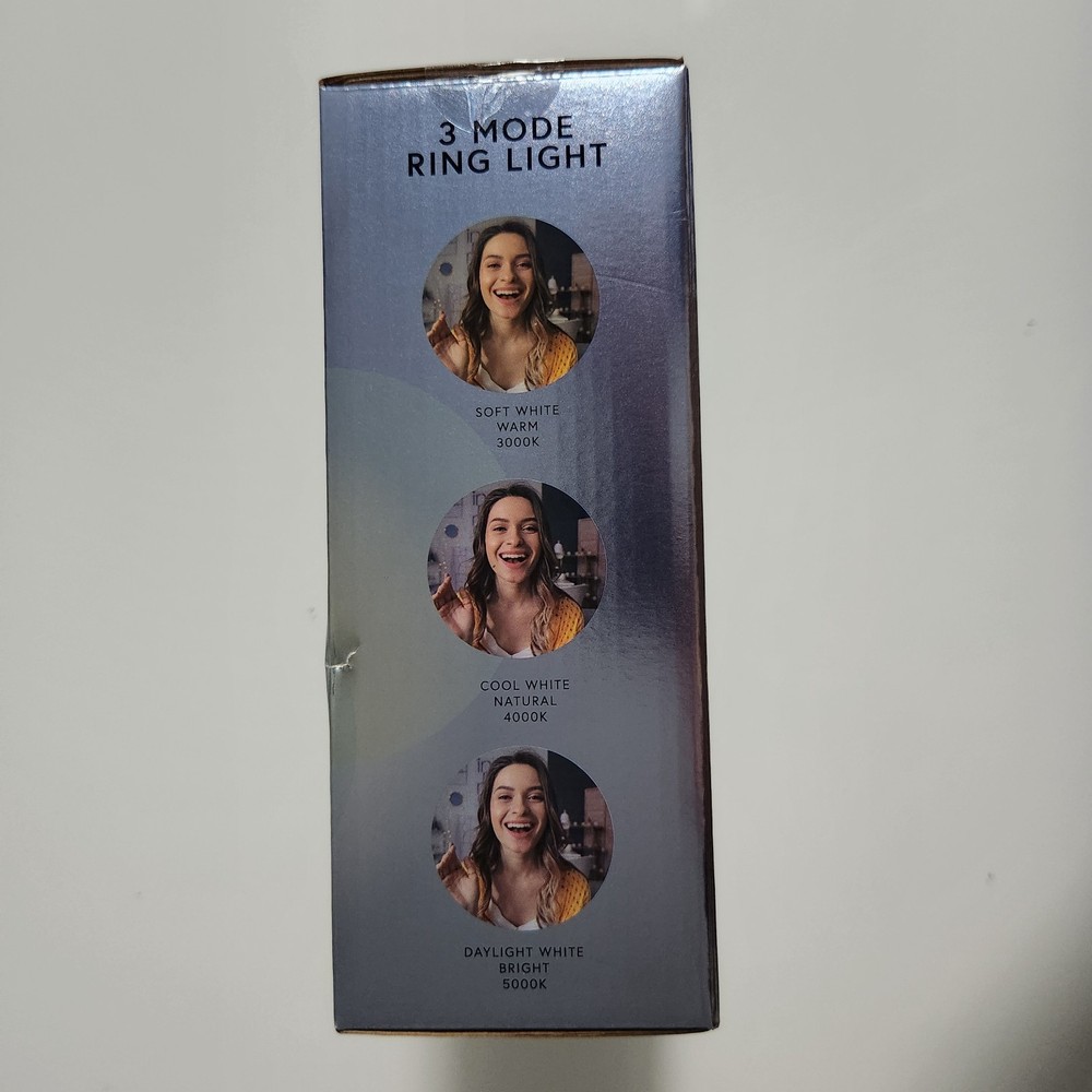 LED Live Streaming Kit 3 Mode Ring Light USB Powered Universal Phone Holder