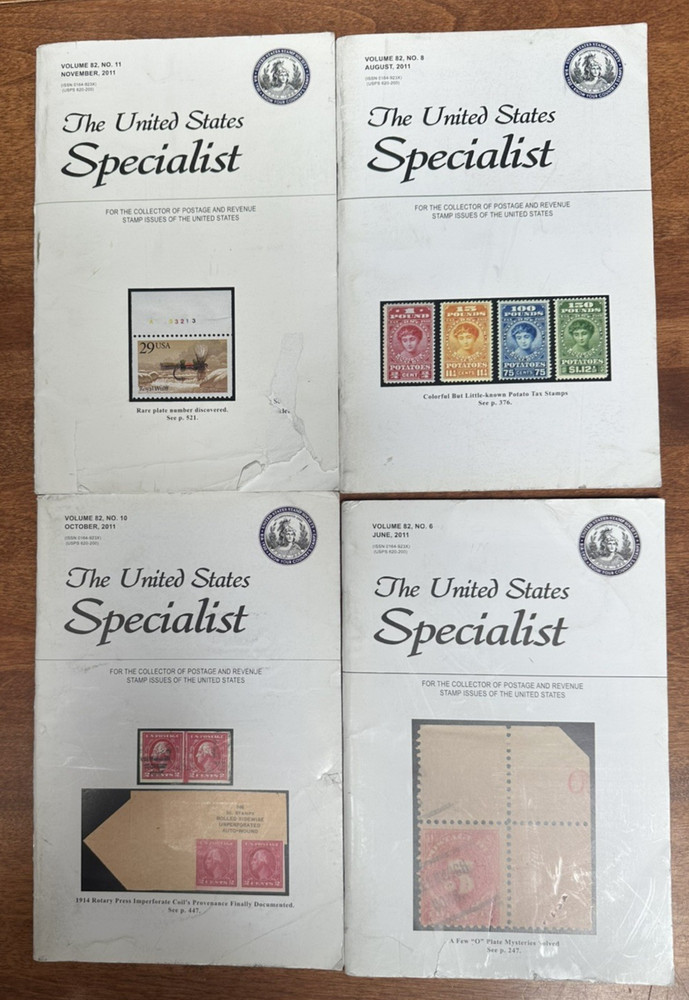The United States Specialist Journal 2011-2004 (partial issues) US Stamp Society