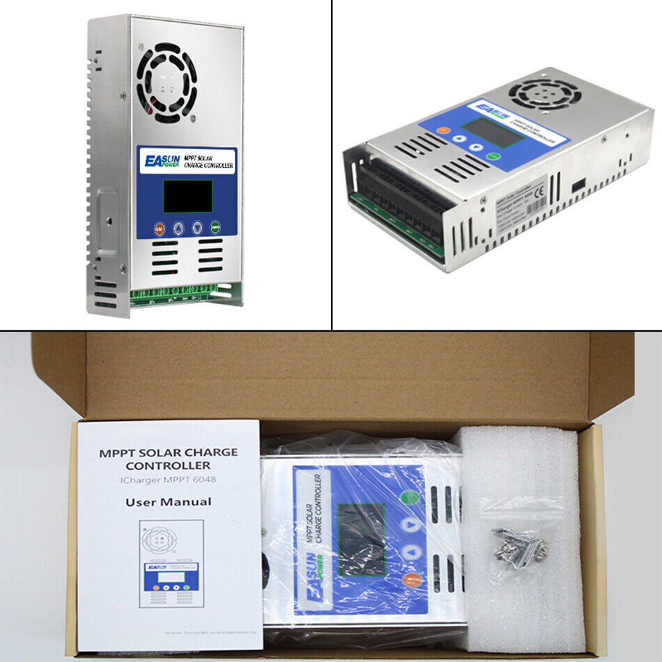 12/24V/36V/48V 60A MPPT Solar Charge Controller Auto Focus Tracking Regulator