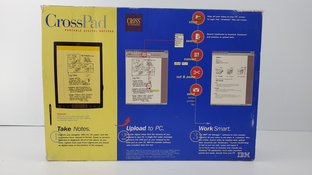 CrossPad portable digital notepad